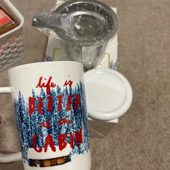 Indigo mug “ life is better at the cabin” - Picture 3 of 3